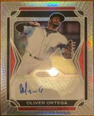 Oliver Ortega #13 Baseball Cards 2021 Panini Prizm Draft Picks Autographs Prices