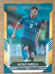 Nicolo Barella [Orange Laser] Soccer Cards 2021 Panini Score FIFA Prices