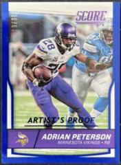 Adrian Peterson [Artist's Proof] #180 Football Cards 2016 Panini Score Prices