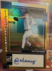 Matt Manning [Gold] Baseball Cards 2022 Panini Donruss Signature Series Prices