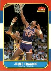 James Edwards #29 Basketball Cards 1986 Fleer Prices