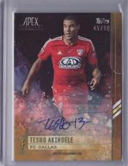 Tesho Akindele [Gold Autograph] #29 Soccer Cards 2015 Topps Apex MLS Prices