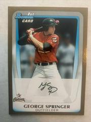 George Springer [Gold] Baseball Cards 2011 Bowman Draft Prospects Prices