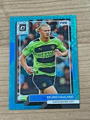 Erling Haaland [Optic Teal Mojo] Soccer Cards 2022 Panini Donruss Prices