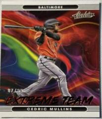 Cedric Mullins [Red] #ET-7 Baseball Cards 2022 Panini Absolute Extreme Team Prices