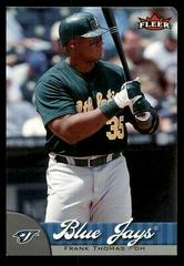 Frank Thomas [Mini Die Cut] #115 Baseball Cards 2007 Fleer Prices