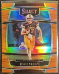 Josh Allen [Orange] #100 Football Cards 2022 Panini Select Draft Picks Prices