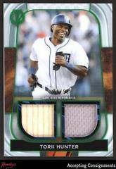 Torii Hunter [Green] #DR-TH Baseball Cards 2022 Topps Tribute Dual Relics Prices
