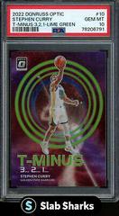 Stephen Curry [Lime Green] #10 Basketball Cards 2022 Panini Donruss Optic T Minus 3 2 1 Prices