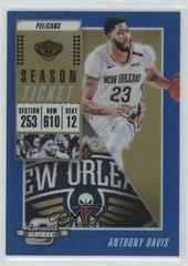 Anthony Davis [Blue] #49 Basketball Cards 2018 Panini Contenders Optic Prices