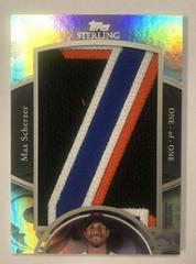 Max Scherzer #SJLP-MS Baseball Cards 2024 Topps Sterling Jersey Letter Patch Prices