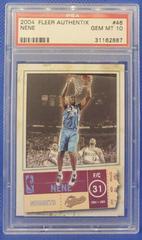 Nene #46 Basketball Cards 2004 Fleer Authentix Prices