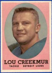 Lou Creekmur #81 Football Cards 1958 Topps Prices
