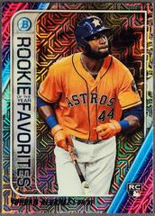 Yordan Alvarez [Purple Refractor Mega Box Mojo] Baseball Cards 2020 Bowman Chrome Rookie of the Year Favorites Prices