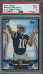 Jimmy Garoppolo [Blue Refractor] #116 Football Cards 2014 Topps Finest Prices