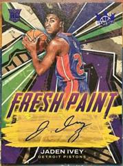 Jaden Ivey [Sapphire] #FP-JID Basketball Cards 2022 Panini Court Kings Fresh Paint Autographs Prices