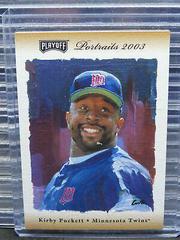Kirby Puckett [Autograph Bronze] #74 Baseball Cards 2003 Playoff Portraits Prices