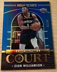 Zion Williamson [Holo Artist Proof Gold] Basketball Cards 2021 Panini Hoops High Court Prices