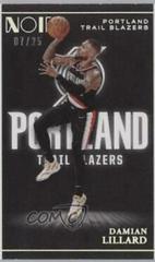Damian Lillard [Holo Silver] #106 Basketball Cards 2020 Panini Noir Prices