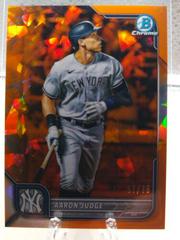 Aaron Judge [Sapphire Orange] #90 Baseball Cards 2022 Bowman Chrome Prices