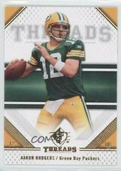 Aaron Rodgers #1 Football Cards 2009 SP Threads Prices