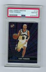 Tony Parker #110 Basketball Cards 2001 Topps Pristine Prices
