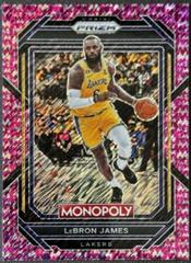 LeBron James [Pink Shimmer] Basketball Cards 2022 Panini Prizm Monopoly Prices