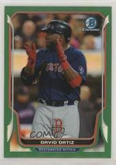 David Ortiz [Green Refractor] Baseball Cards 2014 Bowman Chrome Prices