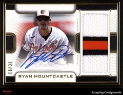 Ryan Mountcastle #FAC-RMO Baseball Cards 2023 Topps Definitive Framed Autograph Patch Collection Prices