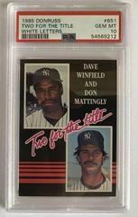 Two for the Title [White Letters] Baseball Cards 1985 Donruss Prices