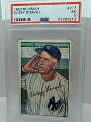 Casey Stengel Baseball Cards 1952 Bowman Prices