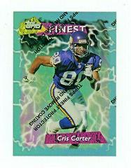 Cris Carter [Refractor] #176 Football Cards 1995 Topps Finest Boosters Prices