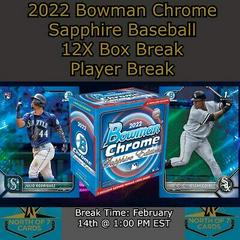 Bobby Witt Jr. [Sapphire] Baseball Cards 2022 Bowman Chrome Prices