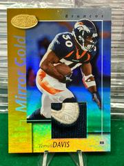 Terrell Davis [Mirror Gold Jersey] #26 Football Cards 2002 Leaf Certified Prices