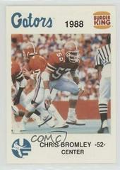 Chris Bromley Football Cards 1988 Burger King Florida Gators Prices