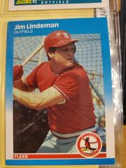 Jim Lindeman Baseball Cards 1987 Fleer Update Prices