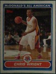 Chris Wright #CW Basketball Cards 2007 Topps McDonald's All American Prices