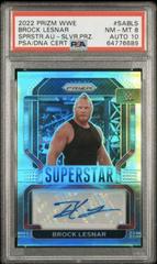 Brock Lesnar [Silver Prizm] #SA-BLS Wrestling Cards 2022 Panini Prizm WWE Superstar Autographs Prices