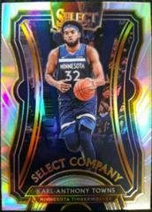 Karl Anthony Towns [Silver] #13 Basketball Cards 2019 Panini Select Company Prices