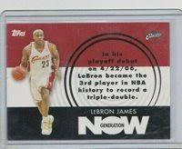 Lebron James #GN1to Basketball Cards 2007 Topps Generation Now Prices