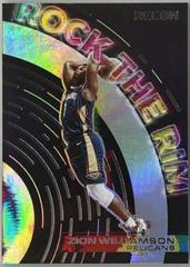 Zion Williamson Basketball Cards 2021 Panini Recon Rock the Rim Prices