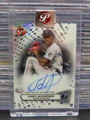 Sandy Alcantara [Black] #PA-SA Baseball Cards 2023 Topps Pristine Autographs Prices