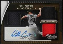 Wil Crowe #TT3S-WC Baseball Cards 2022 Panini Absolute Tools of the Trade 3 Swatch Signatures Prices