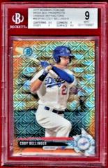 Cody Bellinger [Orange Refractor] Baseball Cards 2017 Bowman Mega Box Chrome Prospects Prices