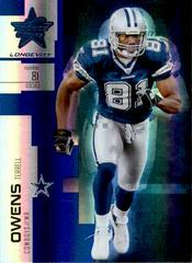 Terrell Owens [Sapphire] #3 Football Cards 2007 Leaf Rookies & Stars Longevity Prices