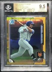 Michael Conforto [Gold Refractor] Baseball Cards 2015 Bowman Chrome Prospects Prices