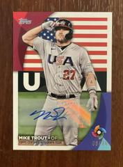 Mike Trout [Red] #BSA-MT Baseball Cards 2023 Topps Series 2 Stars Autographs Prices