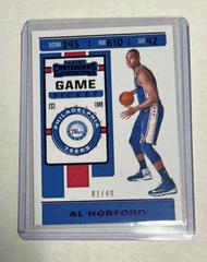Al Horford #3 Basketball Cards 2019 Panini Contenders Prices