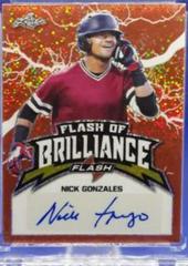 Nick Gonzales [Orange] #FB-NG1 Baseball Cards 2020 Leaf Flash of Brilliance Autographs Prices