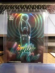 James Harden [Green] #9 Basketball Cards 2022 Panini Donruss Optic Lights Out Prices